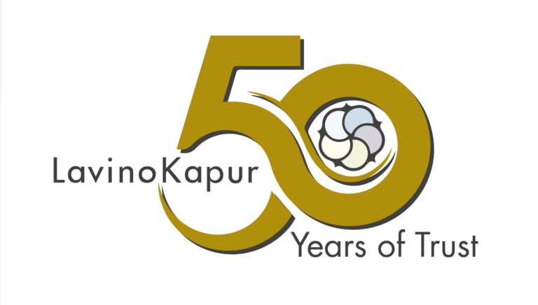 Lavino Kapur Cottons Pvt. Ltd. 50 Years logo